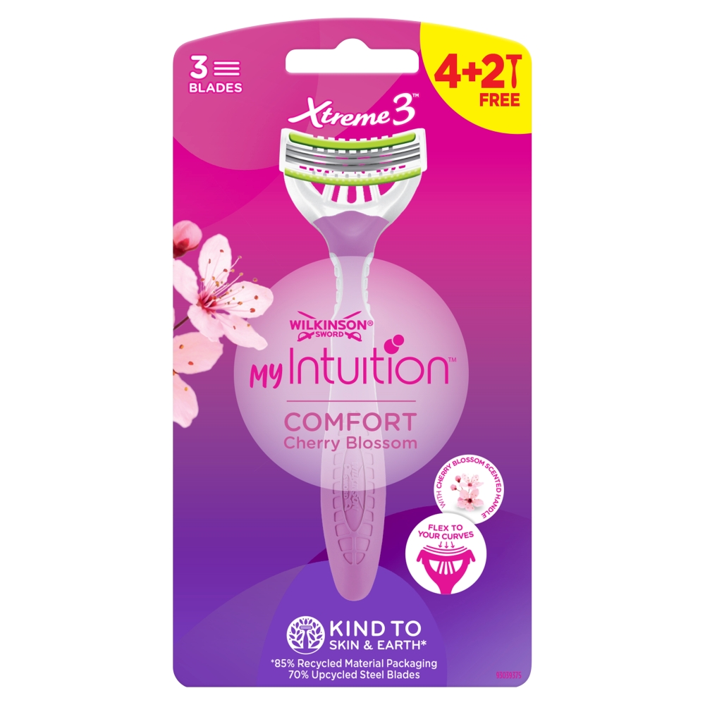 My Intuition Xtreme3 Comfort Cherry Blossom Disposable Razors For Women