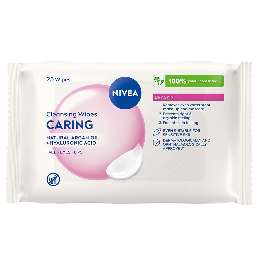 Cleansing Wipes 3-In-1 Soothing Remover Wipes, 25 Count