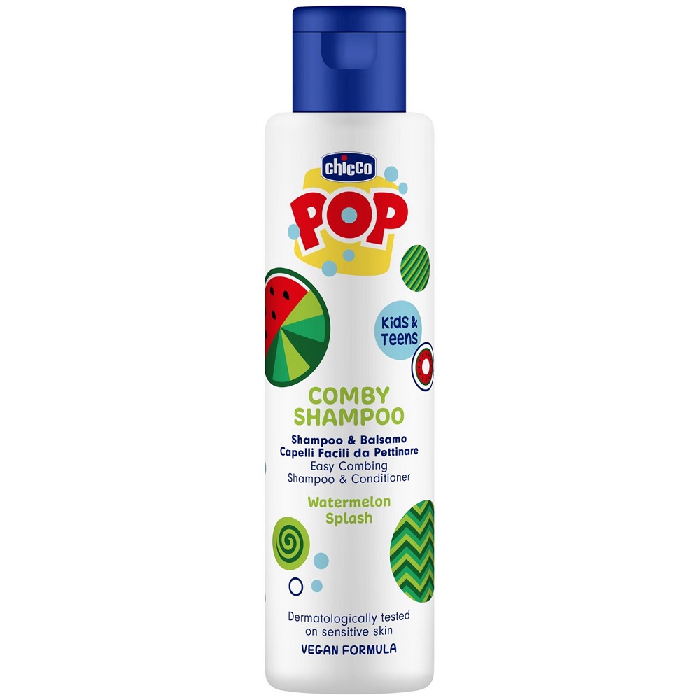 Pop Comby Shampoo Pop 2-In-1 Shampoo And Conditioner With Melon Sorbet Scent Shampoos 250 ml