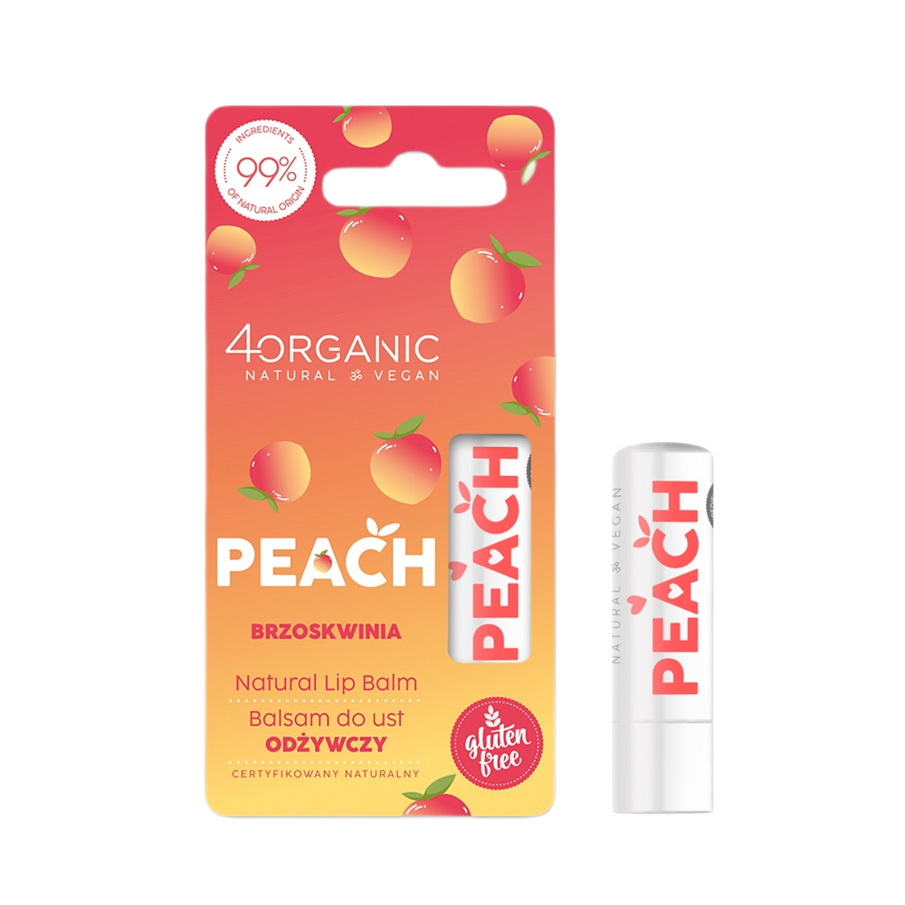 Natural Nourishing Lip Balm Peach