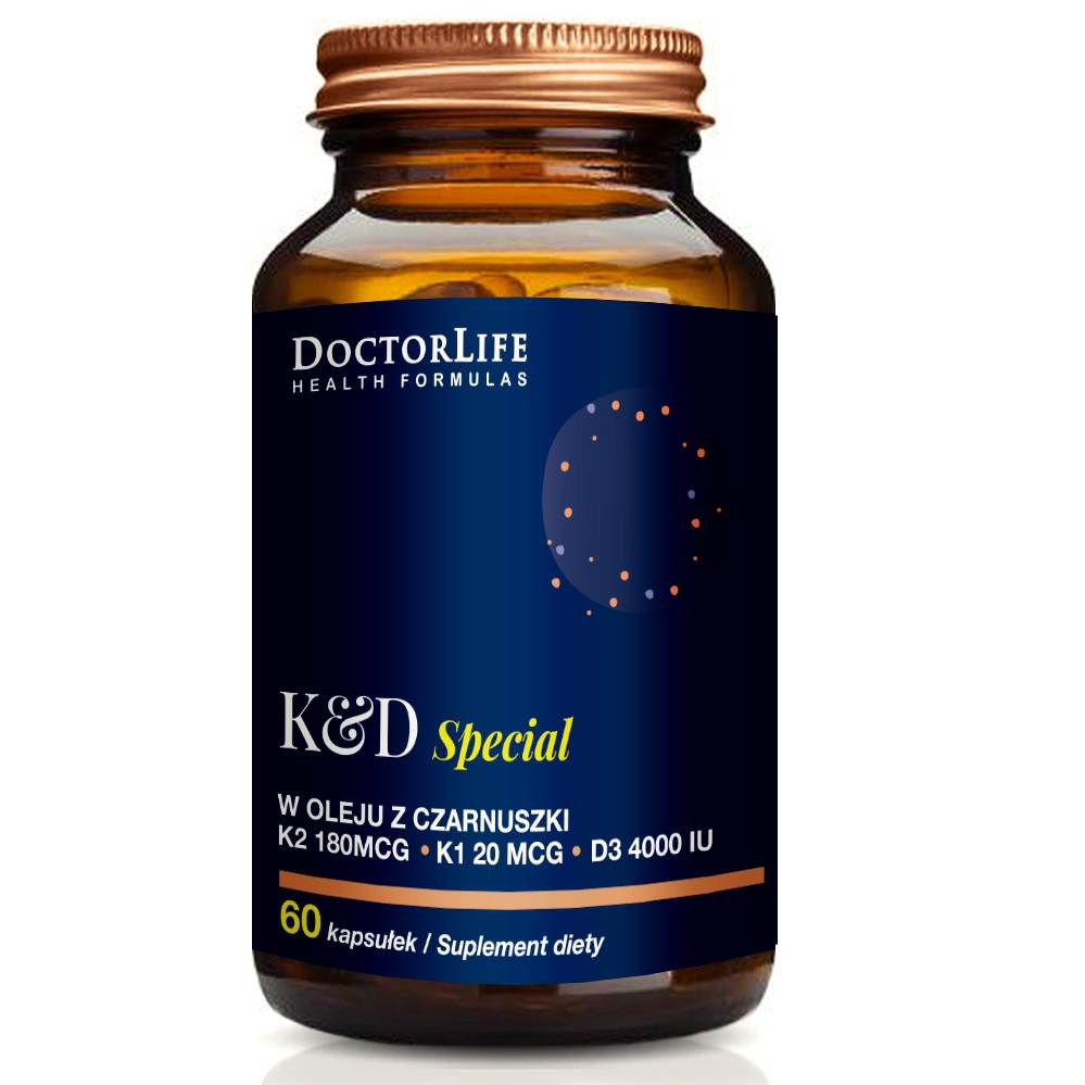 K2 & D3 K & D Special In Nigella Oil Dietary Supplement 60 Capsules