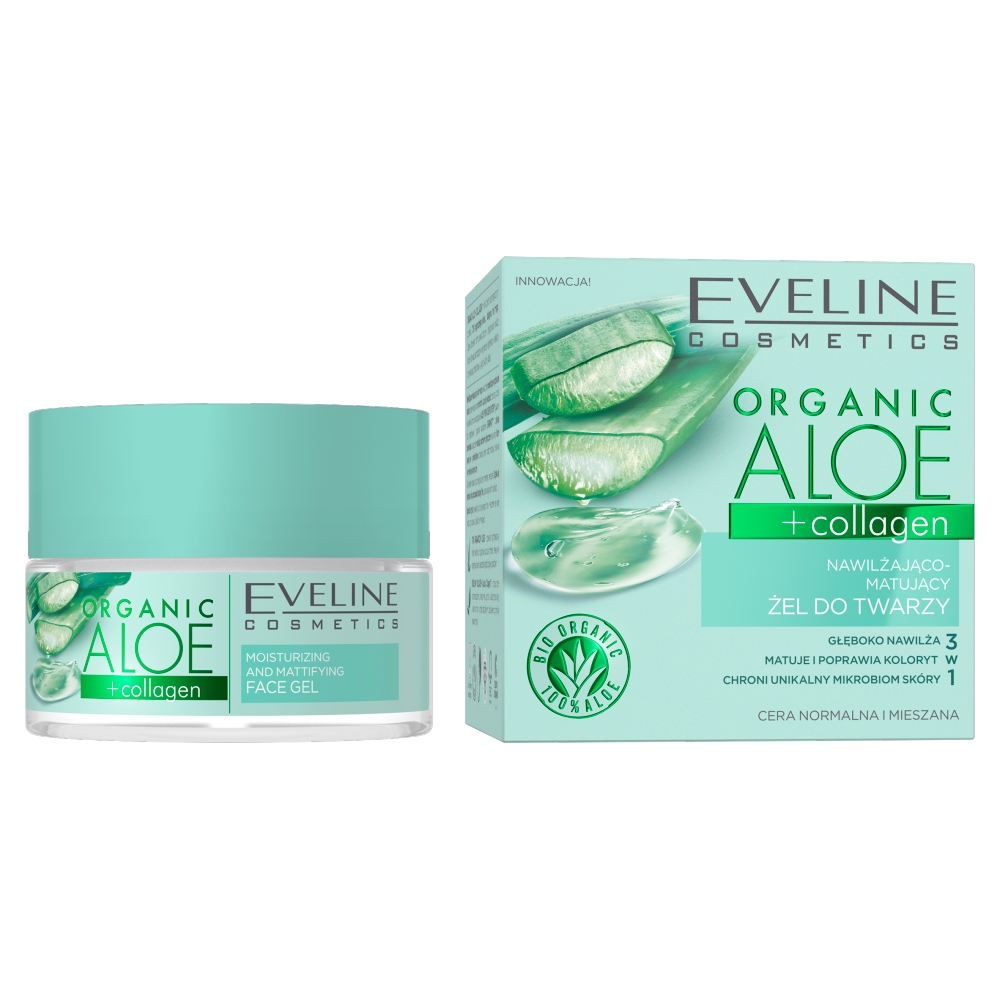 Organic Aloe + Collagen Moisturizing And Mattifying Face Gel
