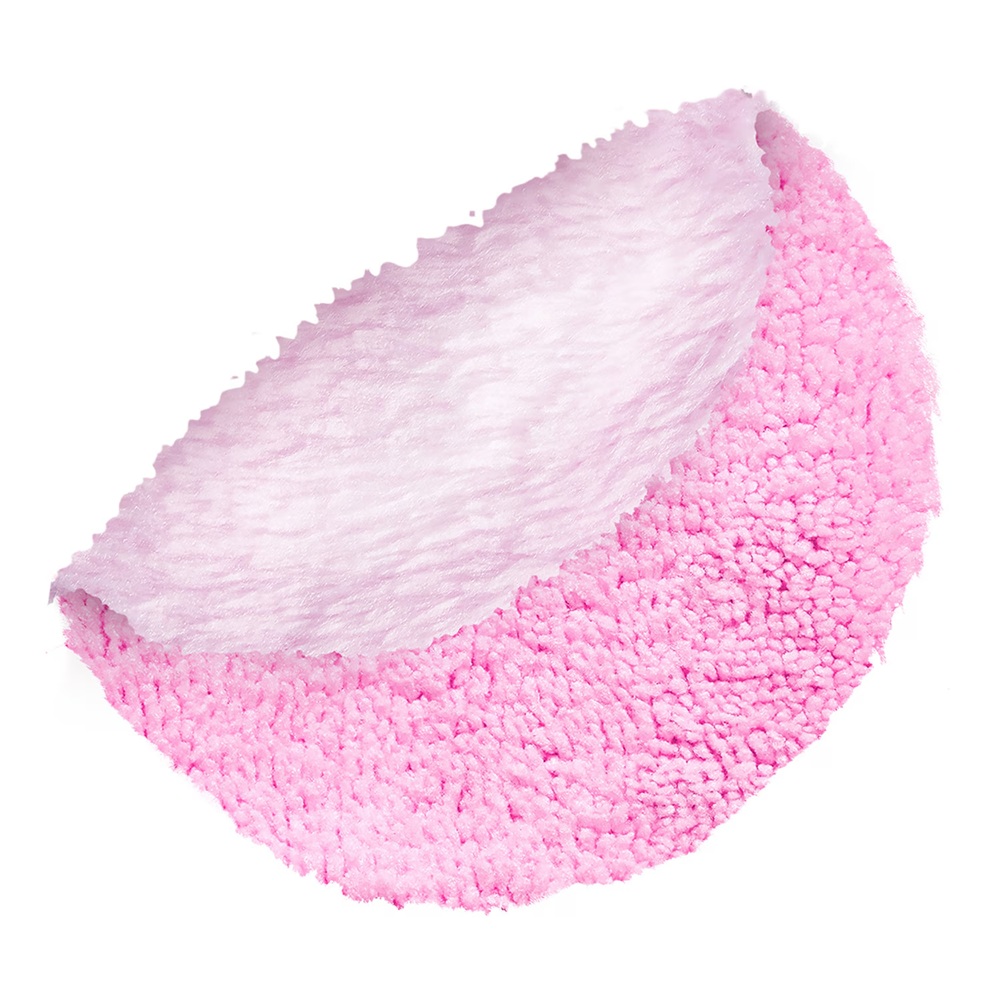 Dual Fiber Reusable Pads Reusable Cosmetic Pads Made From Two Types Of Fiber, , Pink