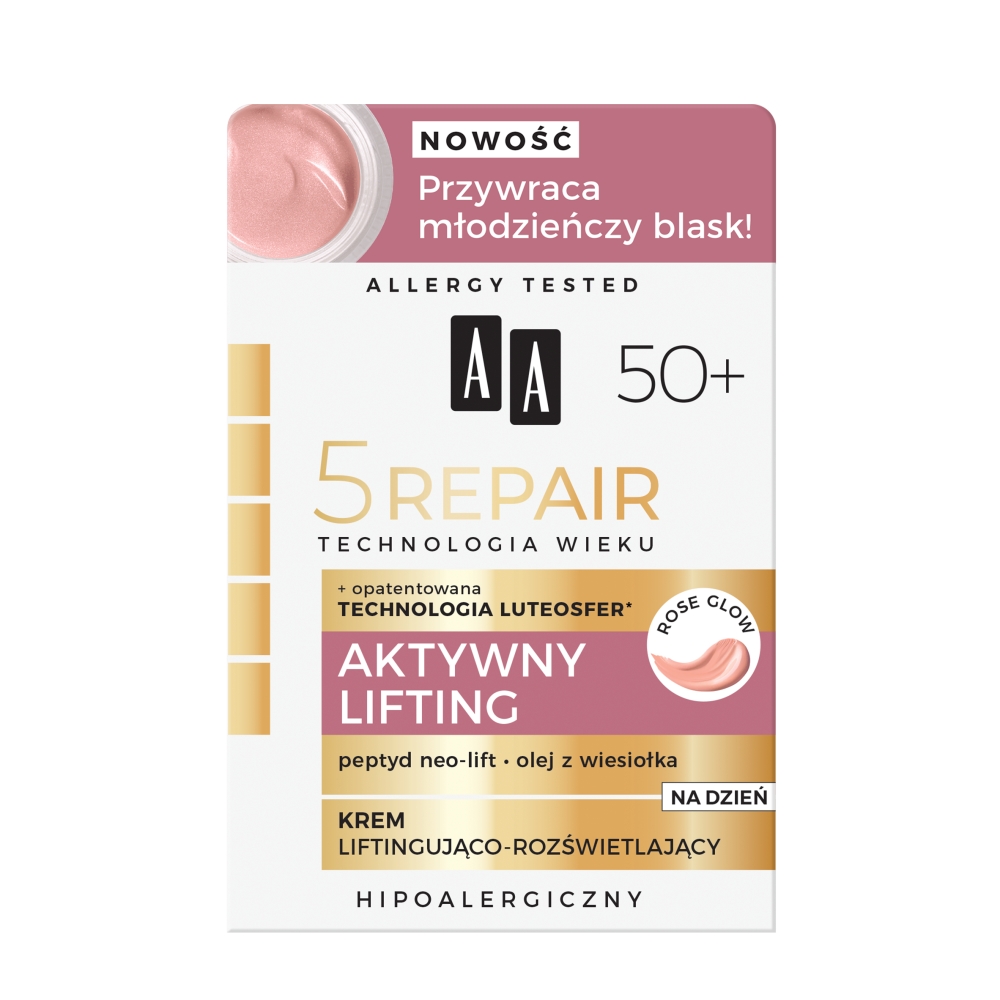 Technologia Wieku 5Repair 50+ Aktywny Lifting Rose Glow 2
