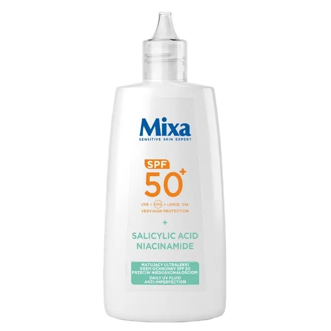 Kwas Salicylowy + Niacynamid Mattifying Ultra-light Protective Cream SPF50 Against Imperfections 40 ml