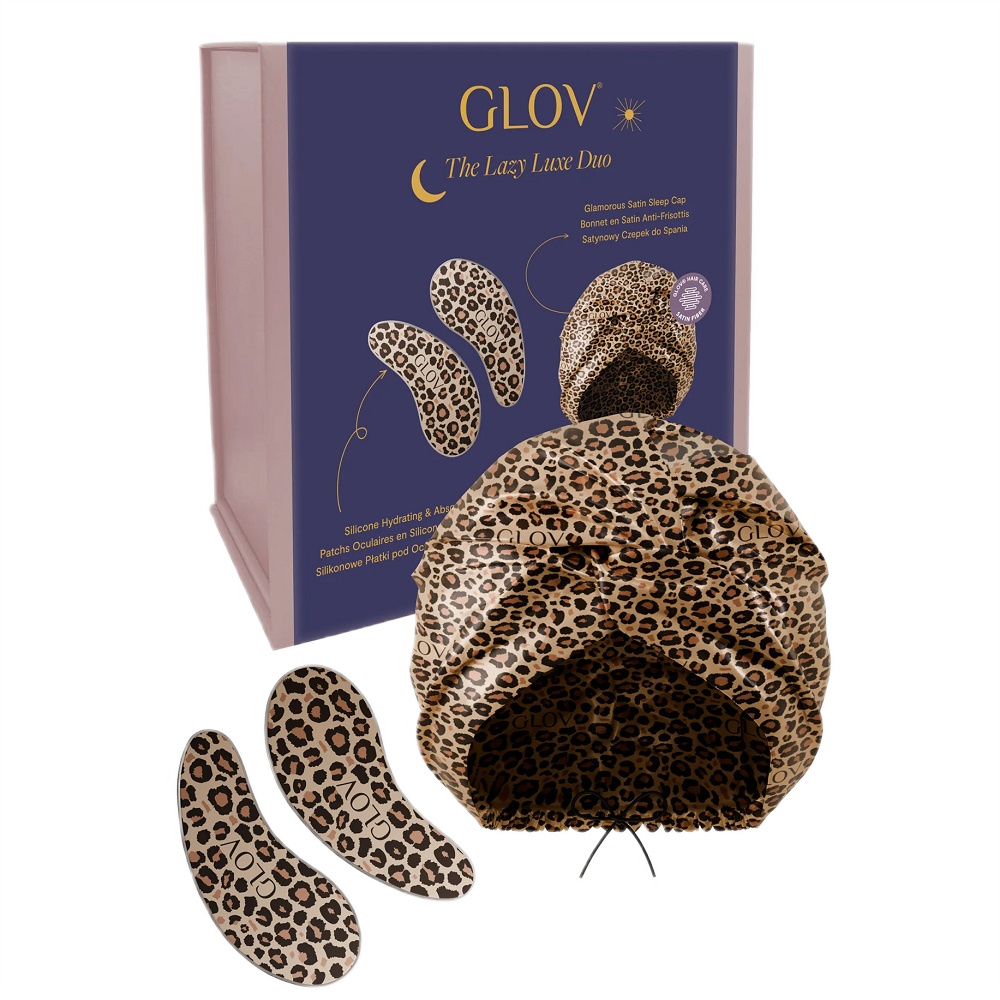 The Lazy Luxe Duo Set Of Silicone Eye Pads + Satin Sleeping Cap