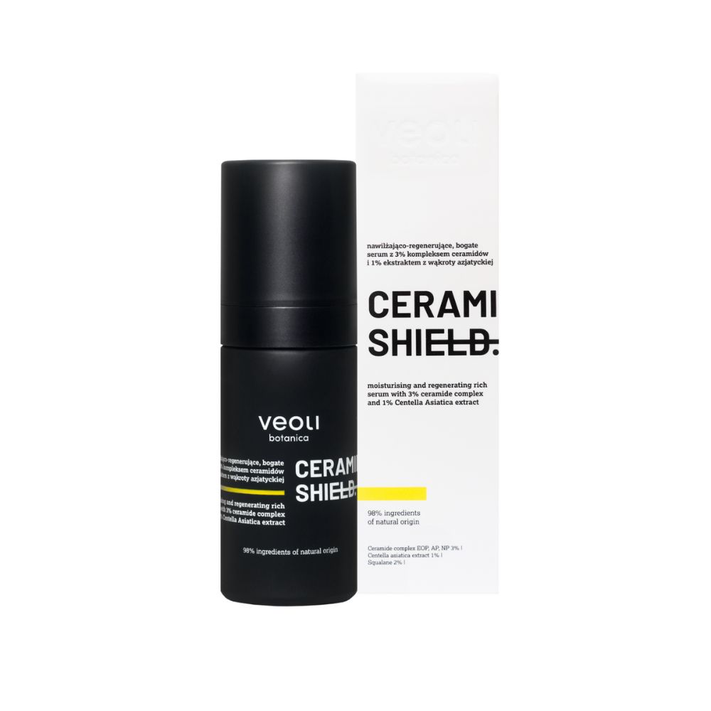 Ceramide Hydrating And Regenerating Serum Shield With 3% Ceramide Complex And 1% Centel…