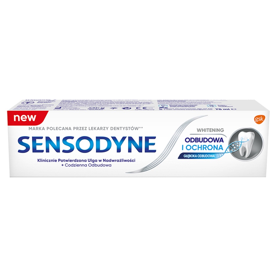 Odbudowa I Ochrona Whitening Toothpaste With Fluoride 75 ml