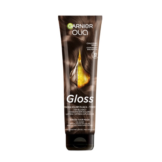 Olia Gloss Coloring Mask – Hair Tint Cool Brown 150 ml