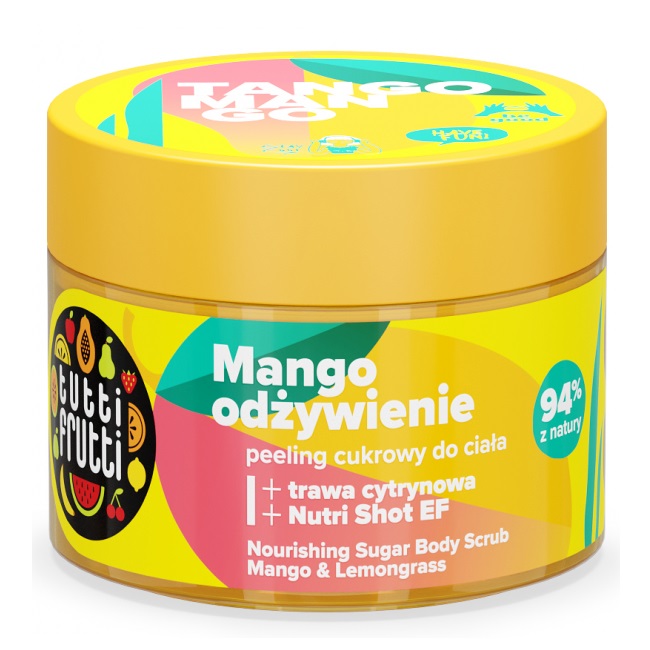 Tutti Frutti Nourishing Sugar Body Scrub With Mango And Lemongrass + Nutri Shot EF 300 g