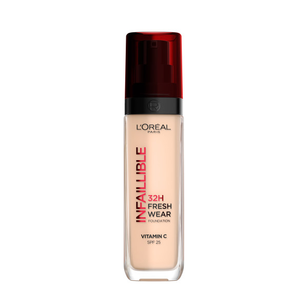 L'Oreal Paris, Infallible 32H Fresh Wear Foundation Long-lasting Face Foundation 020 Ivory 30 ml