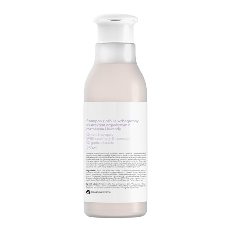 Shampoo Onion Shampoo Enriched With Organic Rosemary And Lavender Extract 250 ml