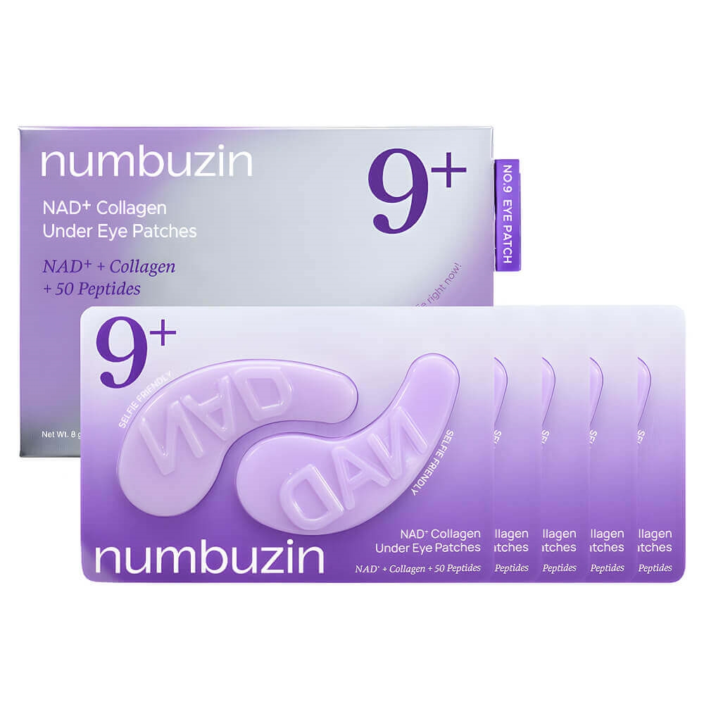 No. 9 NAD+ Collagen Under-Eye Patches – Lifting Under-eye Patches With Collagen, 5 Pairs, Skin Cleansing