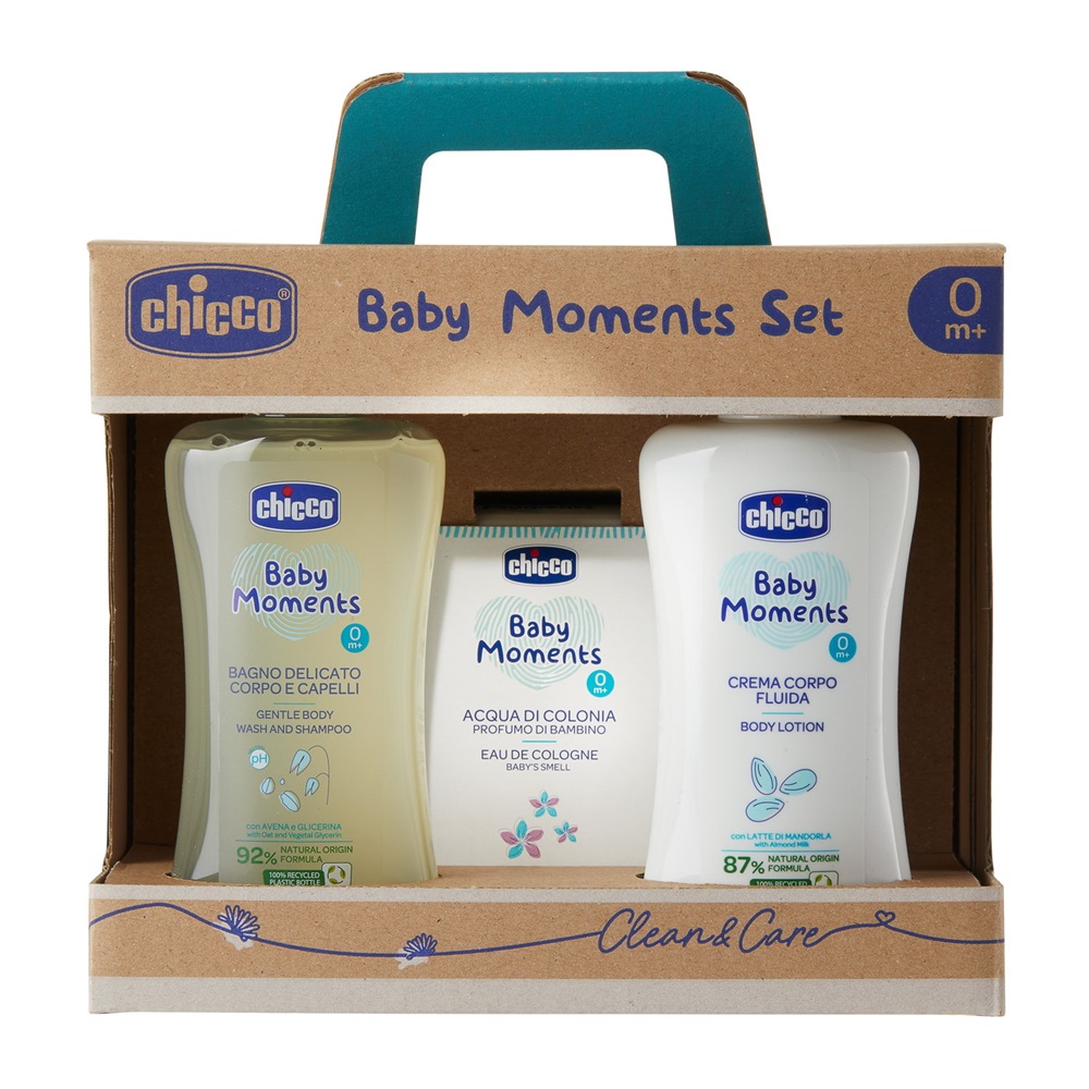 Baby Moments Set: Bath Milk + Body Lotion +