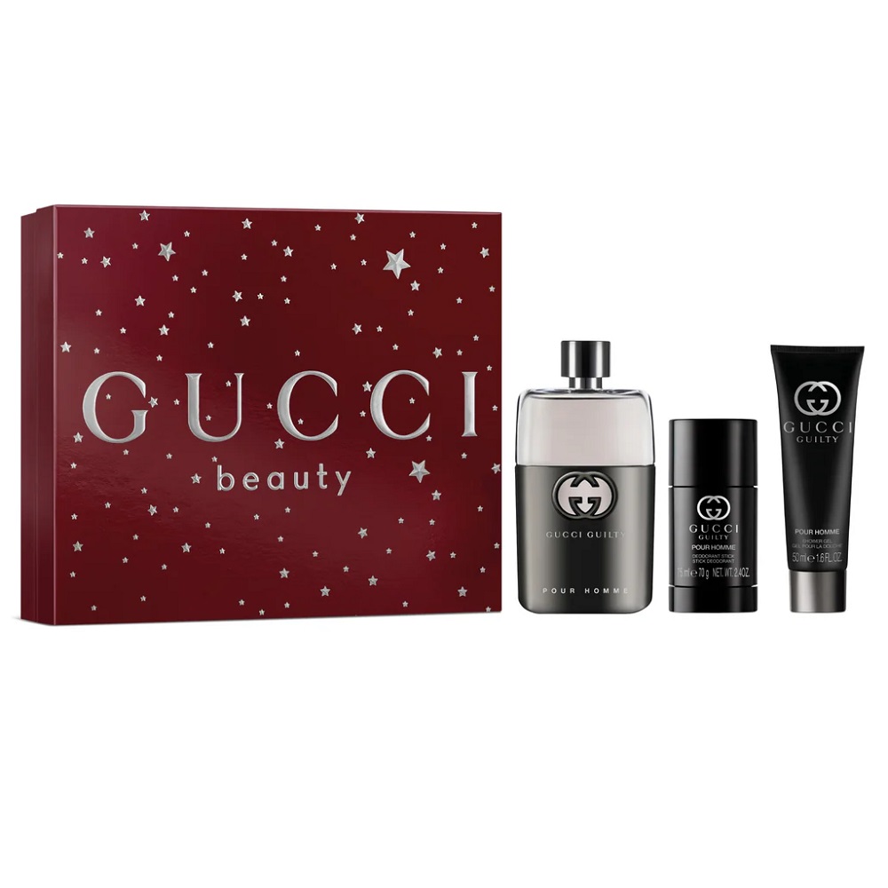 Guilty Pour Homme Set + Shower Gel + 90 ml