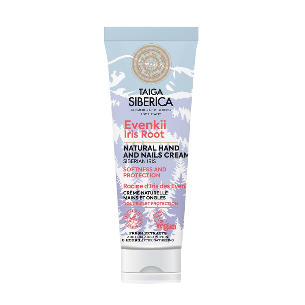 Taiga Siberica Natural Moisturizing And Protective Hand And Nail Cream With Iris Root