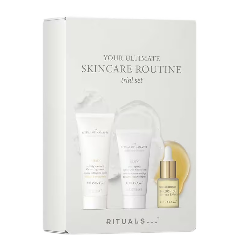 The Ritual Of Namaste Skin Care Set Your Perfect Skincare Routine – Set: Cleansing Foam + Bakuchiol Serum + Light Moisturizing Cream