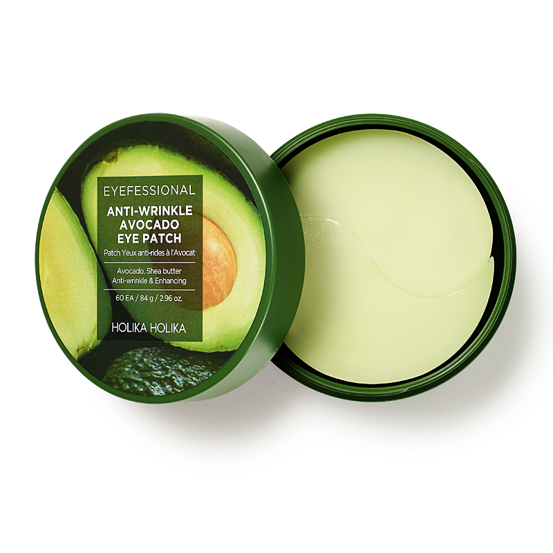 Anti-Wrinkle Eye Patches With Avocado Hydrogel Eye Patches With Avocado Extract, 60 Pieces